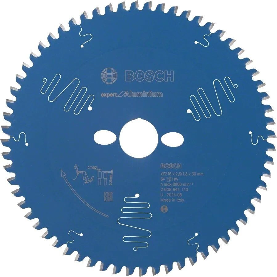 BOSCH Expert for Aluminyum 216x30x2,6 mm 64 Diş Aluminyum Elmas Daire Testere