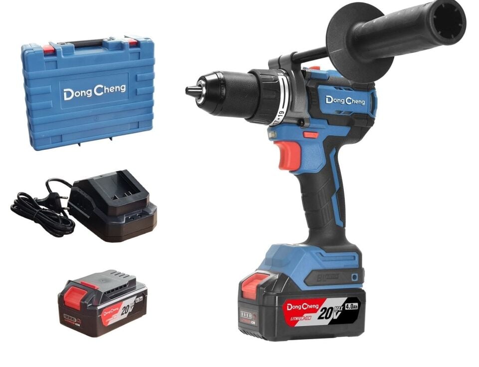 DONG CHENG DCJZ20160i Şarjlı Darbeli Matkap 20 Volt 4 Amper Çİft Akülü