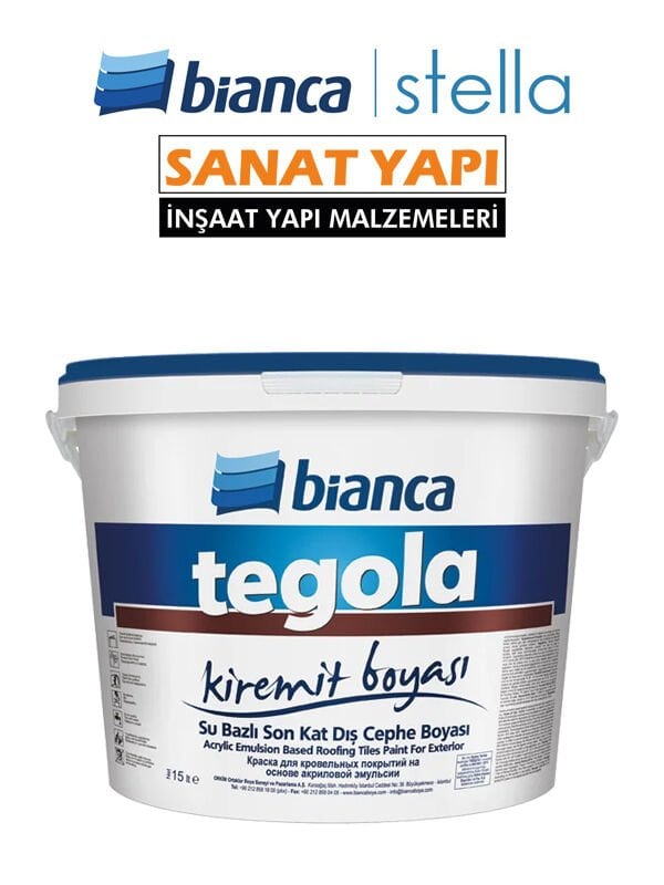 Bianca Tegola – Kiremit Boyası 15Lt