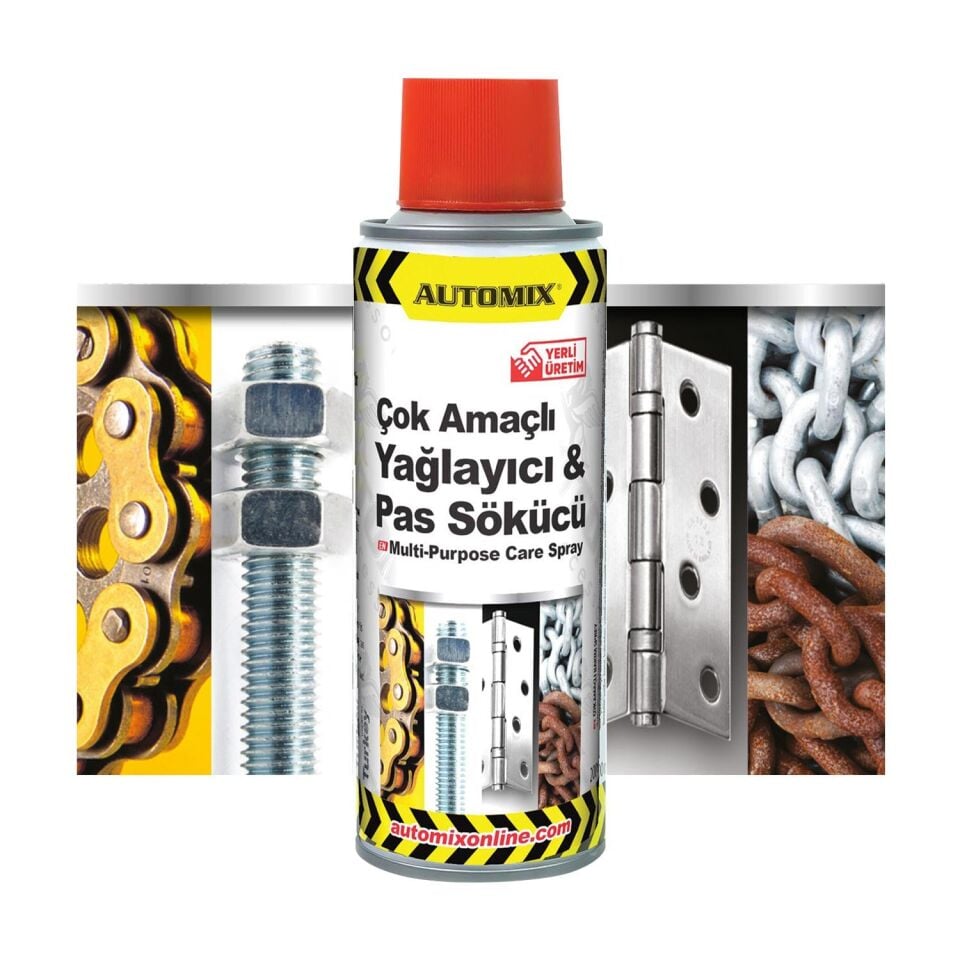 AUTOMIX Çok Amaçlı Yağlayıcı Ve Pas Sökücü Sprey 200 ML (020.19.044114)