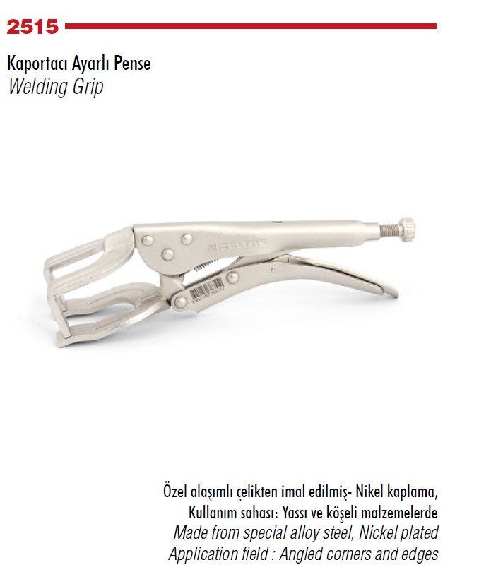 İZELTAŞ Kaportacı Ayarlı Pense 270 mm 2515 11 0270
