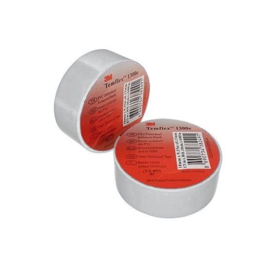 3M Temflex 1300e İzole Bant Beyaz