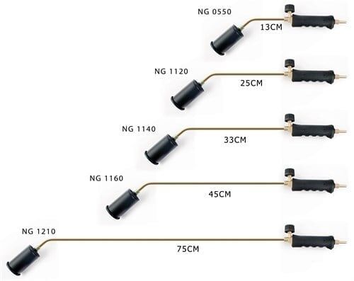 NURGAZ Propan Tav Ve Kaynak Takımı 57 mm Metal Başlıklı 45 cm Boyun (NG 1160)